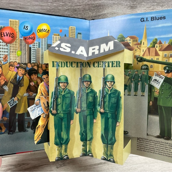 1985 Elvis Musical Pop Up Book By Bonanza 5 Double Pop-Ups (No music) - Picture 7 of 13